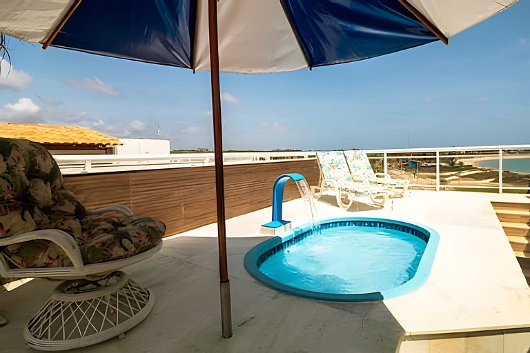 Cobertura com piscina privativa no Tabatinga Beach