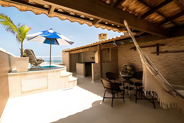 Cobertura com piscina privativa no Tabatinga Beach