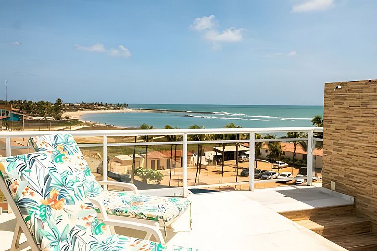 Cobertura com piscina privativa no Tabatinga Beach