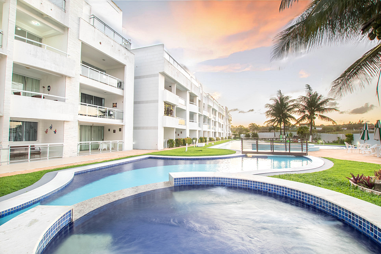 Cobertura com piscina privativa no Tabatinga Beach