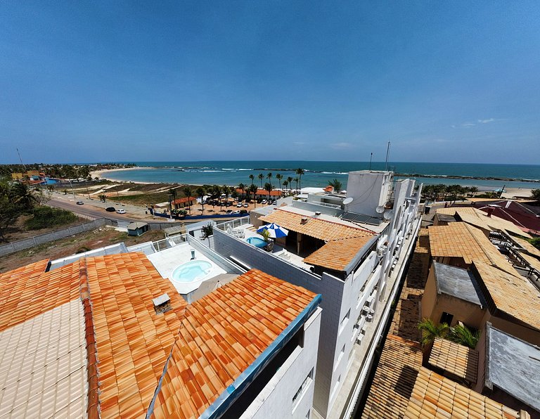 Cobertura com piscina privativa no Tabatinga Beach